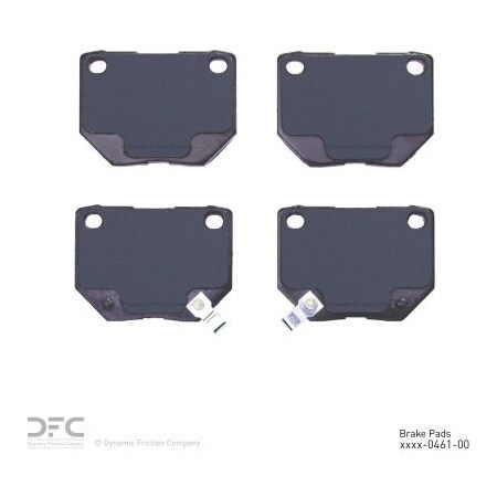 Dynamic Friction Co DFC Track/Street Pads - Low Metallic - 1000-0461-00
